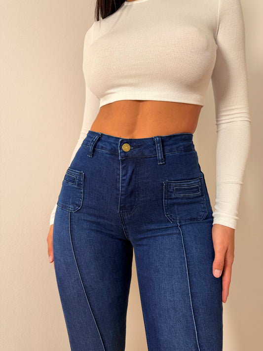 FLARE AZUL LINE CALCE PERFECTO🚨TALLA CHICA